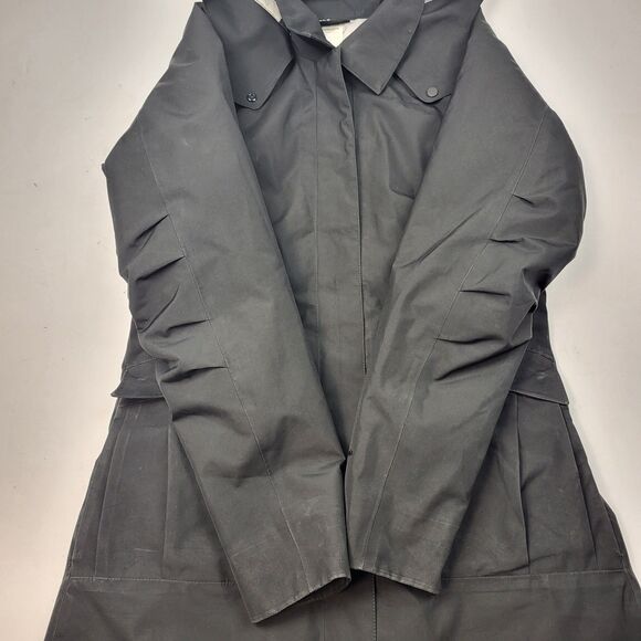 Patagonia Northwest Parka Jacket Hooded Women's Small Goose Down Black Full Zip - Picture 4 of 16